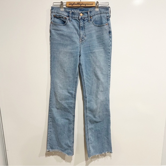 J. Crew High-rise slim demi-boot jean in Pin Cherry wash - Picture 2 of 9